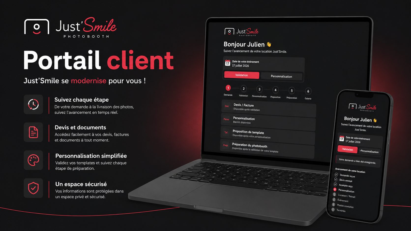 portail client justsmile